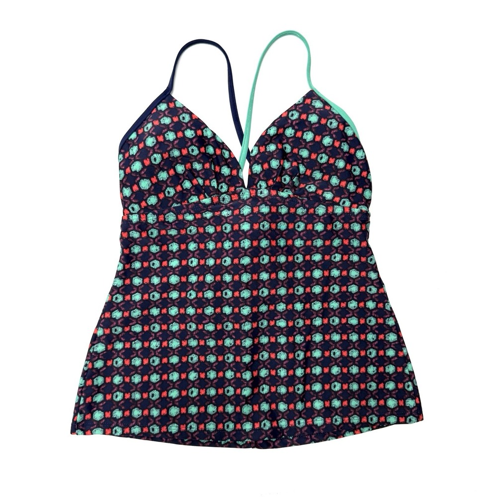 Patagonia‎ Tankini Swimsuit Top Size XS Navy Blue Pads Included Bathing Pool
